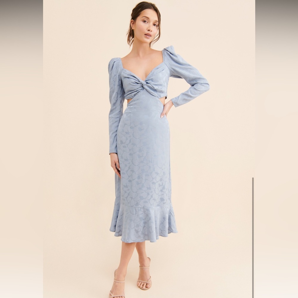 Astr Blue Midi Dress